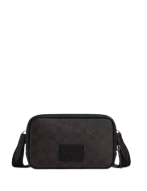 Coach Carrier Phone Crossbody In Signature Canvas
