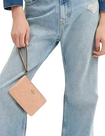 Coach Corner Zip Wristlet In Signature Leather - Image 3