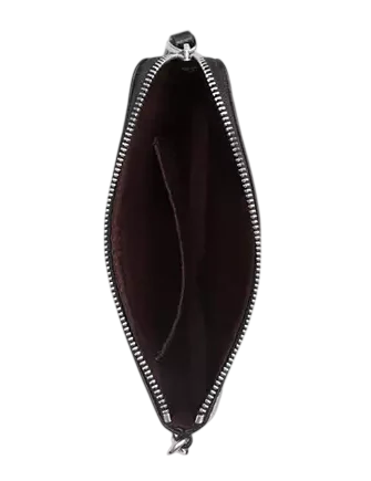 Coach Corner Zip Wristlet In Signature Leather With Heart Charm - Image 2