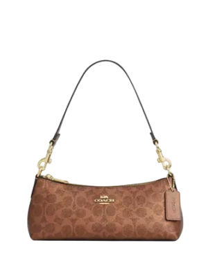 Coach Charlotte Shoulder Bag In Signature Canvas