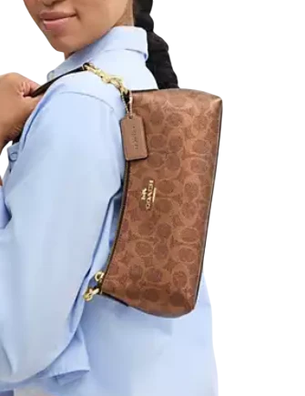 Coach Charlotte Shoulder Bag In Signature Canvas - Image 4