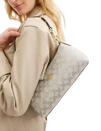 Coach Charlotte Shoulder Bag In Signature Canvas - Image 4