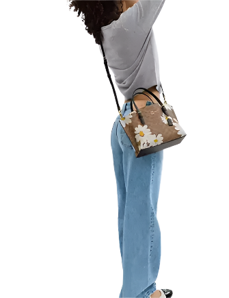 Coach Mollie Tote Bag 25 In Signature Canvas With Floral Print - Image 2