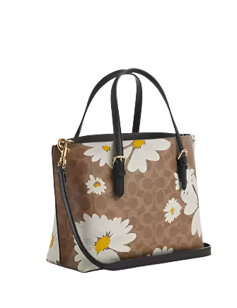 Coach Mollie Tote Bag 25 In Signature Canvas With Floral Print - Image 3