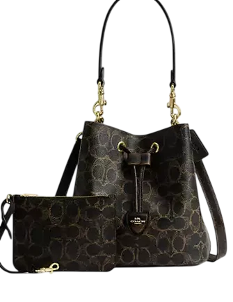 Coach Rowan Bucket Bag In Loved Signature Canvas With Charms - Image 4