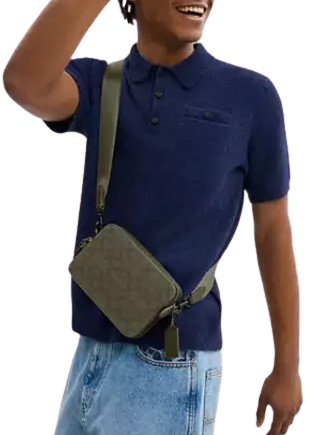 Coach Charter Crossbody Bag 19 In Signature Canvas Jacquard - Image 2