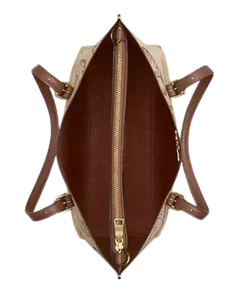 Coach Mollie Tote Bag 25 In Signature Canvas With Shell Print - Image 2