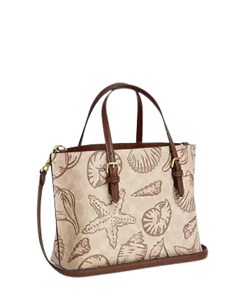 Coach Mollie Tote Bag 25 In Signature Canvas With Shell Print - Image 3