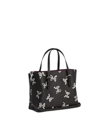 Coach Mollie Tote Bag 25 With Bow Print - Image 3