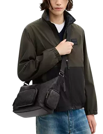 Coach Finn Crossbody Bag With Pockets In Signature Canvas - Image 4