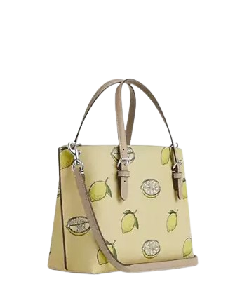 Coach Mollie Tote Bag 25 With Lemon Print - Image 3