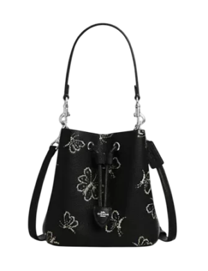 Coach Rowan Bucket Bag With Butterfly Print
