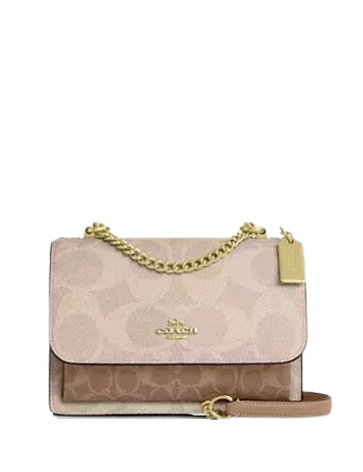 Coach Klare Crossbody Bag In Blocked Signature Canvas