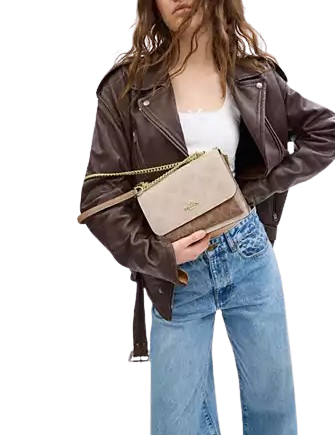 Coach Klare Crossbody Bag In Blocked Signature Canvas - Image 2