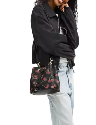 Coach Rowan Bucket Bag With Cherry Print - Image 4