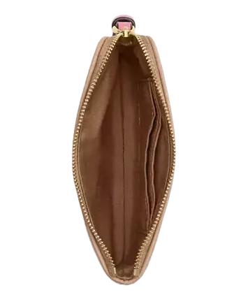 Coach Corner Zip Wristlet With Plaid Print - Image 2