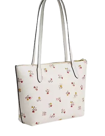 Coach Fiona Zip Tote Bag With Heart Print - Image 3