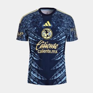Club America Caliente 25/26 Away Mens Jersey (Navy Blue/Yellow)