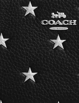 Coach Corner Zip Wristlet With Star Print - Image 2