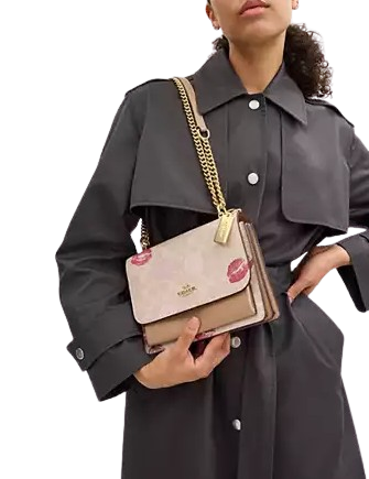 Coach Klare Crossbody Bag In Signature Canvas With Lips Print - Image 3