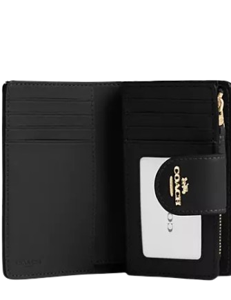 Coach Medium Corner Zip Wallet In Signature Canvas - Image 3