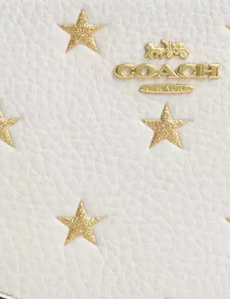 Coach Corner Zip Wristlet With Star Print - Image 4