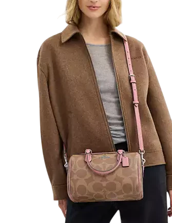 Coach Rowan Satchel Bag In Maxi Signature Canvas - Image 4