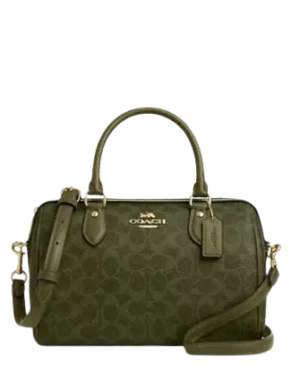 Coach Rowan Satchel Bag In Signature Canvas