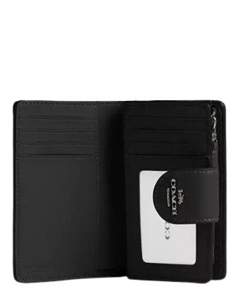 Coach Medium Corner Zip Wallet In Signature Canvas - Image 2