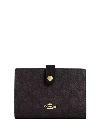 Coach 2 In 1 Wallet In Blocked Signature Canvas