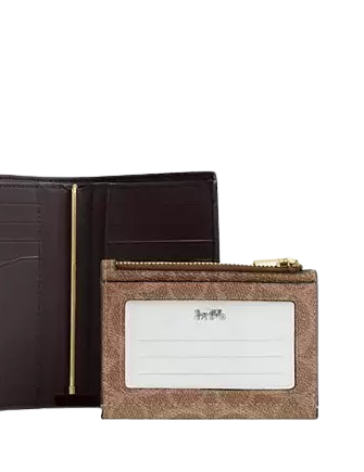 Coach 2 In 1 Wallet In Blocked Signature Canvas - Image 2