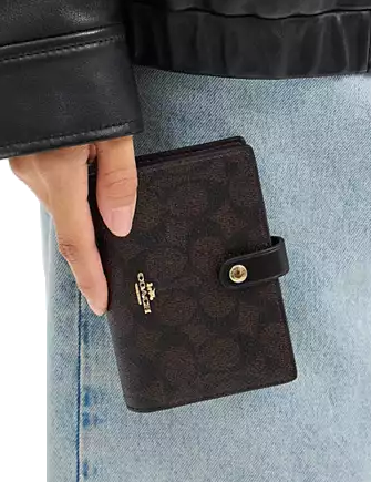 Coach 2 In 1 Wallet In Blocked Signature Canvas - Image 3