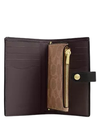 Coach 2 In 1 Wallet In Blocked Signature Canvas - Image 4