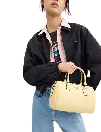 Coach Rowan Satchel Bag In Signature Canvas - Image 4