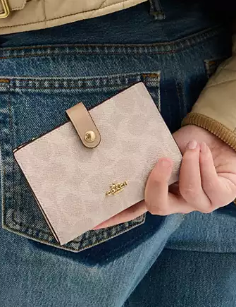 Coach 2 In 1 Wallet In Blocked Signature Canvas - Image 2