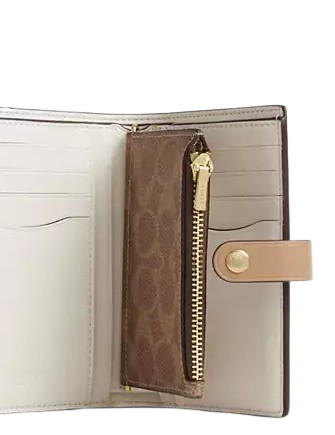Coach 2 In 1 Wallet In Blocked Signature Canvas - Image 3