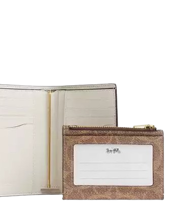 Coach 2 In 1 Wallet In Blocked Signature Canvas - Image 4