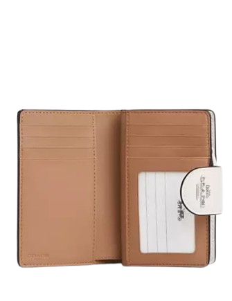 Coach Medium Corner Zip Wallet In Signature Canvas With Floral Print - Image 2