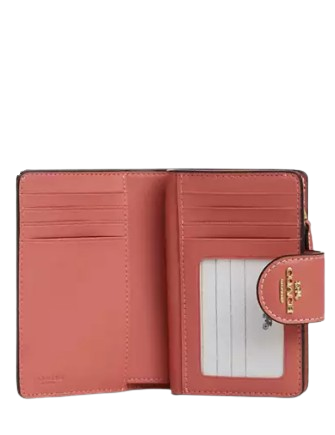 Coach Medium Corner Zip Wallet In Signature Canvas With Floral Print - Image 2