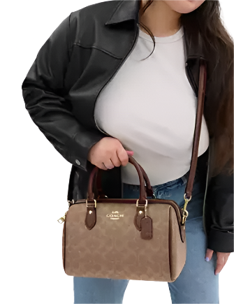 Coach Rowan Satchel Bag In Signature Canvas - Image 2