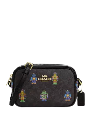 Coach Cosmic Coach Mini Jamie Camera Bag In Signature Canvas With Robot Print
