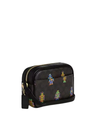 Coach Cosmic Coach Mini Jamie Camera Bag In Signature Canvas With Robot Print - Image 3