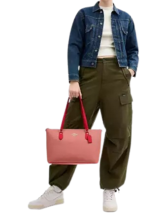 Coach Gallery Tote Bag In Colorblock - Image 4