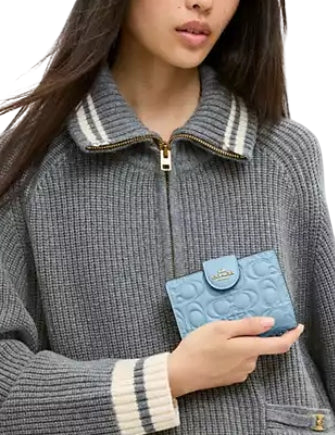 Coach Medium Corner Zip Wallet In Signature Leather - Image 4