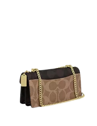 Coach Klare Envelope Crossbody Bag In Blocked Signature Canvas - Image 3