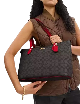 Coach Gallery Tote Bag In Signature Canvas - Image 2