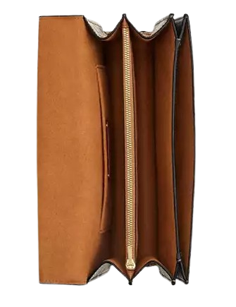 Coach Klare Envelope Crossbody Bag In Signature Canvas With Leopard Print - Image 2