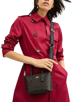 Coach City Mini Tote Bag In Signature Canvas - Image 4