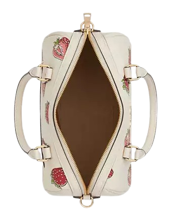 Coach Rowan Satchel Bag With Strawberry Print - Image 2