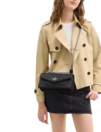 Coach Klare Envelope Crossbody Bag With Rivets - Image 4